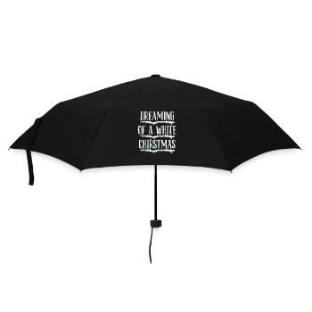 Weihnachten wird weiß dieses Jahr - Regenschirm (klein) - Schwarz - Vorne