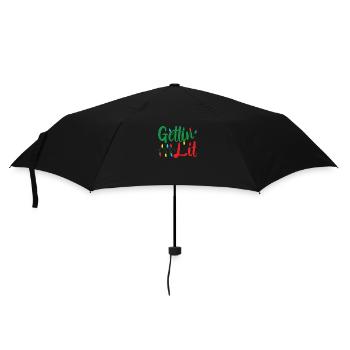 Weihnachtskerzen anzünden - Regenschirm (klein) - Schwarz - Vorne
