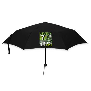 Level 7 freigeschaltet legendär seit 2016 - Regenschirm (klein) - Schwarz - Vorne