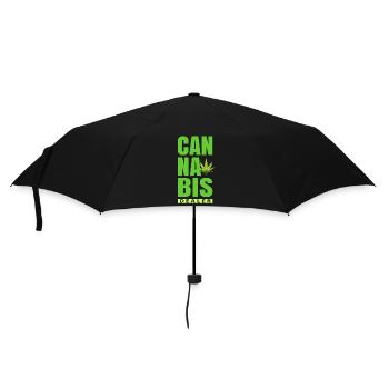 Cannabis dealers - Umbrella (small) - black - Front
