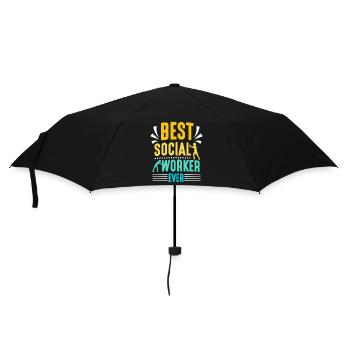 Bester Sozialarbeiter Aller Zeiten Sozialarbeit - Regenschirm (klein) - Schwarz - Vorne