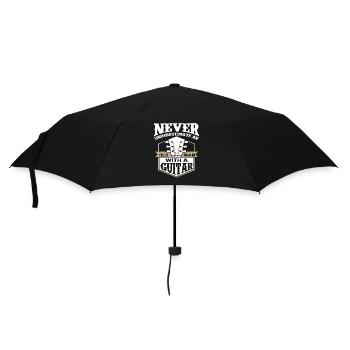 Guitar Old Man Guitarist - Umbrella (small) - black - Front