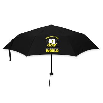 Pfarrer Pastor Jesus - Regenschirm (klein) - Schwarz - Vorne