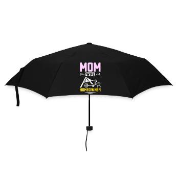 Mom wife homeowner - Umbrella (small) - black - Front
