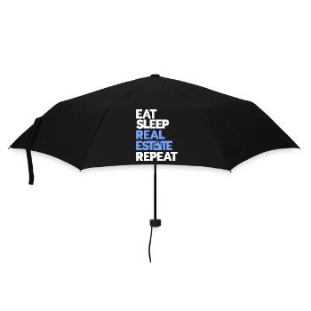 Agent immobilier Courtier Profession Immobilier - Parapluie standard - noir - Devant