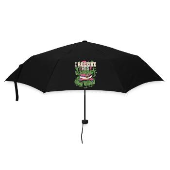 I Receive Dividends - Umbrella (small) - black - Front