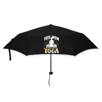 This Mom Loves Yoga Mommy Hobby Mom - Umbrella (small) - black - Front