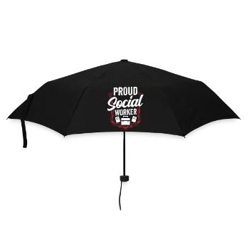 Fier travailleur social Formation Travailleur social - Parapluie standard - noir - Devant