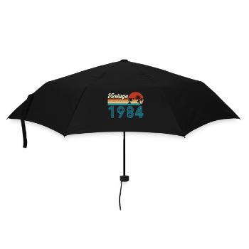 Vintage 1984 Vintage Anniversaire Rétro Vintage - Parapluie standard - noir - Devant