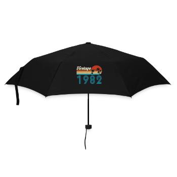 Vintage 1982 Vintage Anniversaire Rétro Vintage - Parapluie standard - noir - Devant