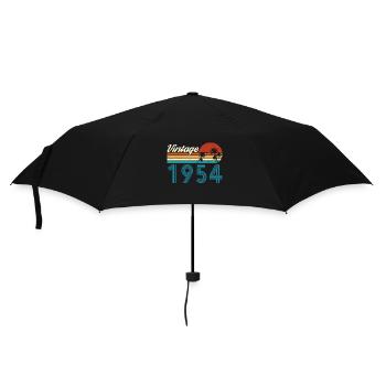 Vintage 1954 Vintage Anniversaire Rétro Vintage - Parapluie standard - noir - Devant