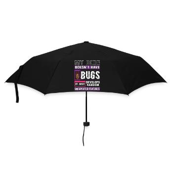 Developer My Code Has No Bugs Funny Coding - Umbrella (small) - black - Front