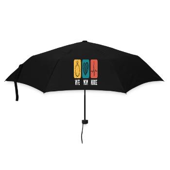 Wife Mom Nurse Empowering Quotes - Umbrella (small) - black - Front