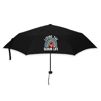 Living The Scrub Life Quotes - Umbrella (small) - black - Front