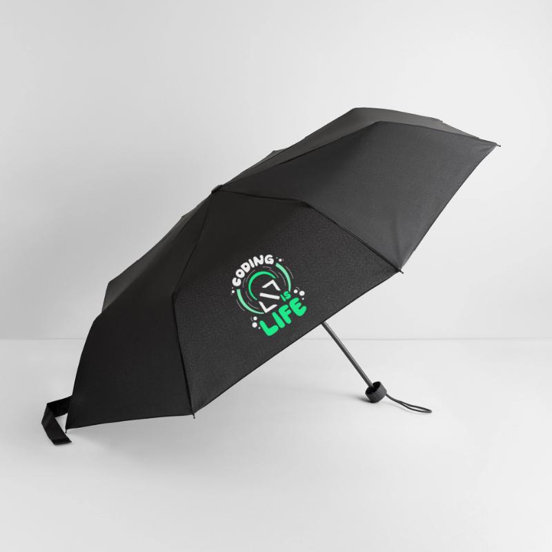 Coding Ist Leben Code Coder Programmierer Regenschirm (klein)