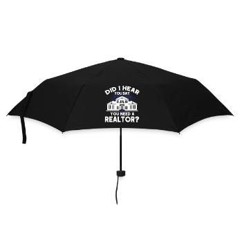 Real Estate Agent Broker Profession Real Estate - Umbrella (small) - black - Front