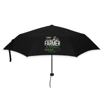 Farming Farmer Tractor Vintage - Umbrella (small) - black - Front