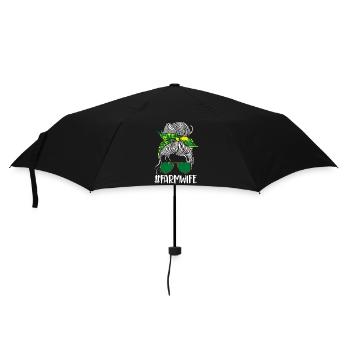 Farming Farmer Girl Wife Sun - Umbrella (small) - black - Front