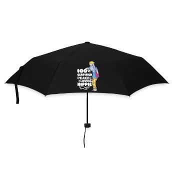 Hippie Festival Climate Change - Umbrella (small) - black - Front