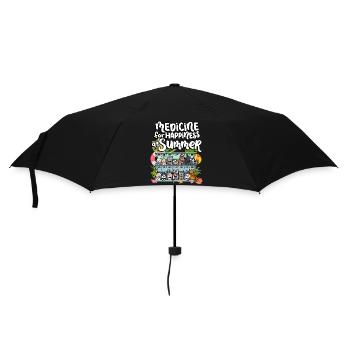 Médicament pour le bonheur chez les chats en semaine d’été - Parapluie standard - noir - Devant
