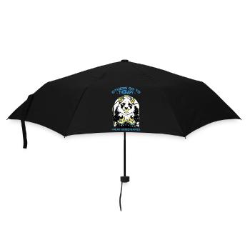 Andere Gehen Zur Therapie Ich Spiele Videospiele - Regenschirm (klein) - Schwarz - Vorne