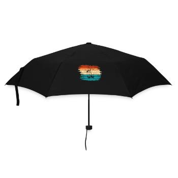 Cherry Fruit Lover Retro Healthy Gift idea - Umbrella (small) - black - Front