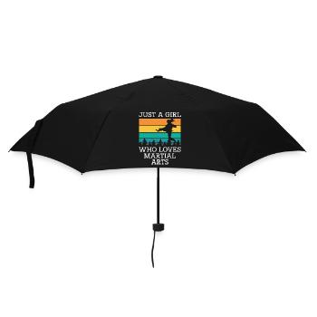 Juste une fille qui aime les arts martiaux - Parapluie standard - noir - Devant