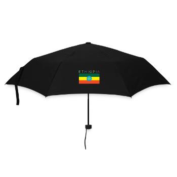 Ethiopia Flag Africa - Umbrella (small) - black - Front