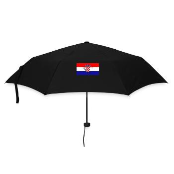 Croatia Flag - Umbrella (small) - black - Front