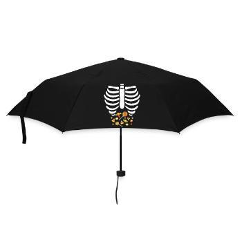 Spooky Scary Ribs Candies Halloween Trick or Treat - Parapluie standard - noir - Devant