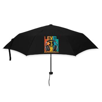 Gaming Geburtstag 25 Jahre Level 25 Complete - Regenschirm (klein) - Schwarz - Vorne