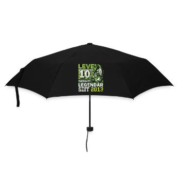 Level 10 freigeschaltet legendär seit 2013 - Regenschirm (klein) - Schwarz - Vorne