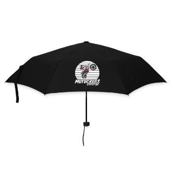 Motocross / Enduro / Freestyle mx / Dirtbike retro - Umbrella (small) - black - Front