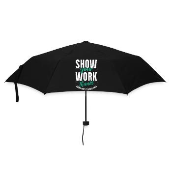 Show your work, thank you, math teacher - Umbrella (small) - black - Front