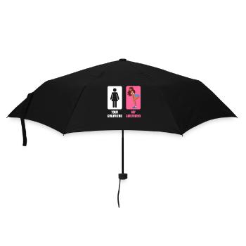 Twerkende Freundin - Parapluie standard - noir - Devant