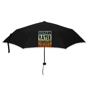 Psychotherapeut Vater Ehemann Held - Regenschirm (klein) - Schwarz - Vorne