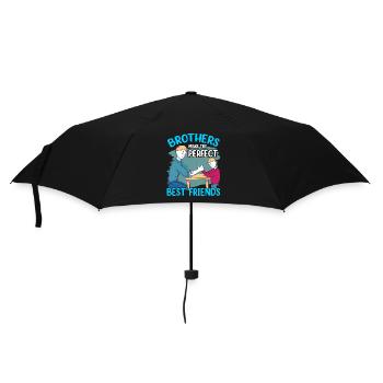 Brüder Sind Die Perfekten Besten Freunde Freund - Regenschirm (klein) - Schwarz - Vorne