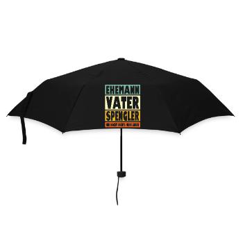 Spengler Vater Ehemann Held - Regenschirm (klein) - Schwarz - Vorne