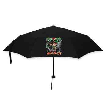 Drôle d’humour gaz cher Noël 2022 - Parapluie standard - noir - Devant
