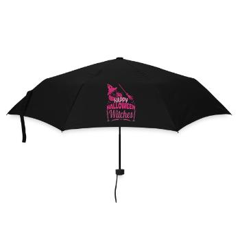 Happy Halloween Hexen - Regenschirm (klein) - Schwarz - Vorne