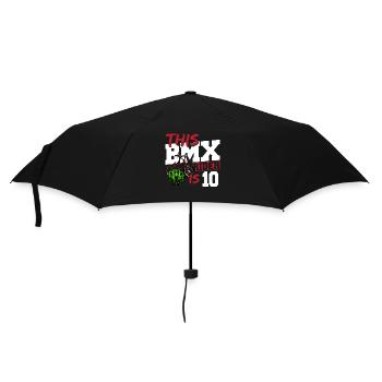 This Bmx rider is 10 Cool Bike Kids 10. - Umbrella (small) - black - Front