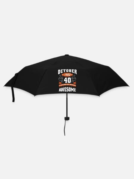 October 1982 - 40th birthday gift. Legend. - Umbrella (small) - black