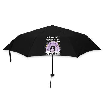 Gnome One Fights Alone Cancer Awareness - Umbrella (small) - black - Front