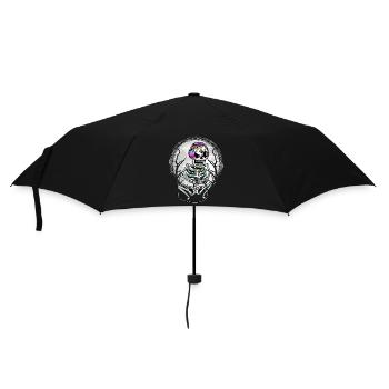 Gamer Costume Skeleton Halloween Dia De Los Muertos - Umbrella (small) - black - Front