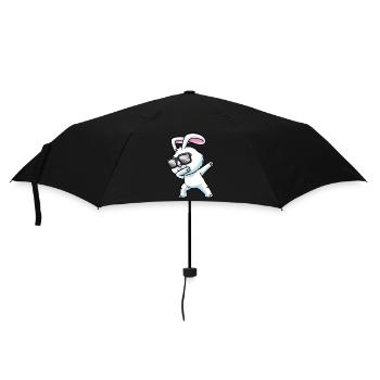 Dabbing Rabbit With Sunglasses Rabbit - Umbrella (small) - black - Front