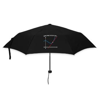 Parfois, je pars sur une citation mathématique - Parapluie standard - noir - Devant