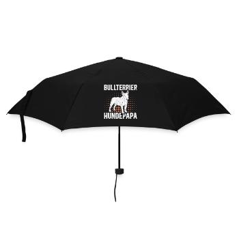 Bull Terrier Chien Papa | Cadeau de propriétaire de chien - Parapluie standard - noir - Devant