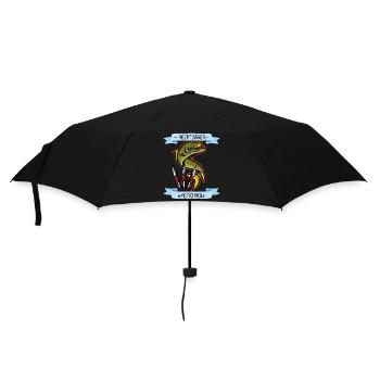 Hechtjäger Angler des Jahres - Regenschirm (klein) - Schwarz - Vorne