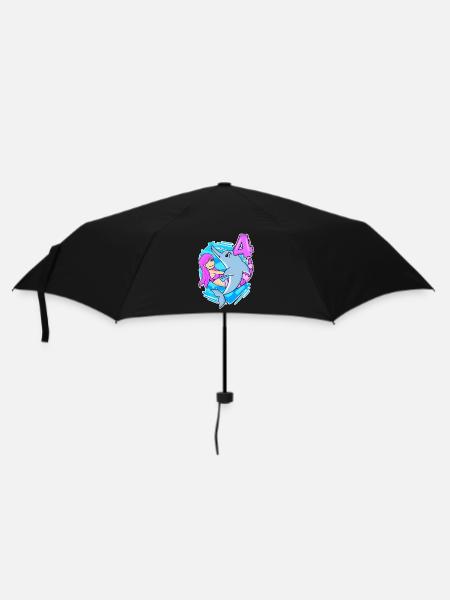 4ème anniversaire Fille 4 ans Sirène - Parapluie standard - noir