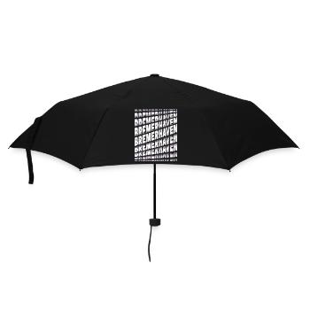 Bremerhaven Allemagne City Font Skyline - Parapluie standard - noir - Devant